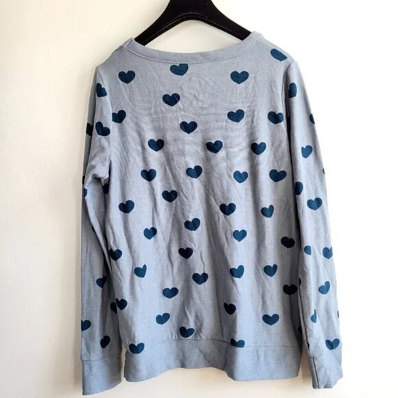 New Chaser Blue Hearts Loungewear Athleisure Sleepwear Jogger Set NWT Small - Picture 8 of 14